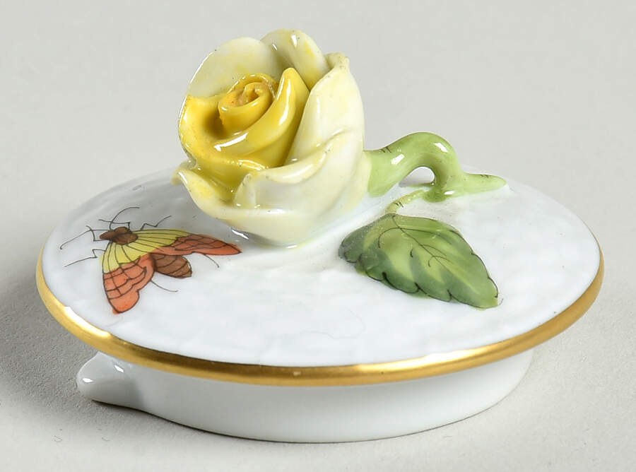 Rothschild Bird (RO) Lid for Individual Teapot by Herend-1
