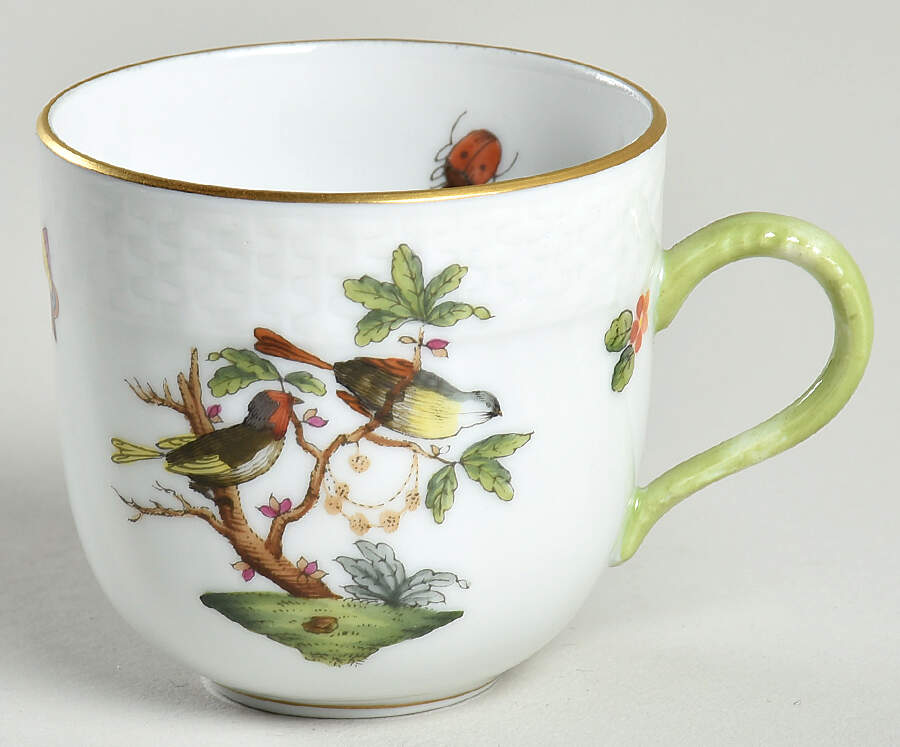 Rothschild Bird (RO) Flat Demitasse Cup by Herend-1