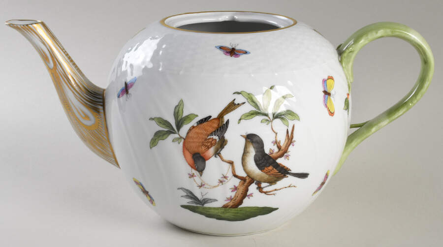 Rothschild Bird (RO) Teapot No Lid by Herend-1