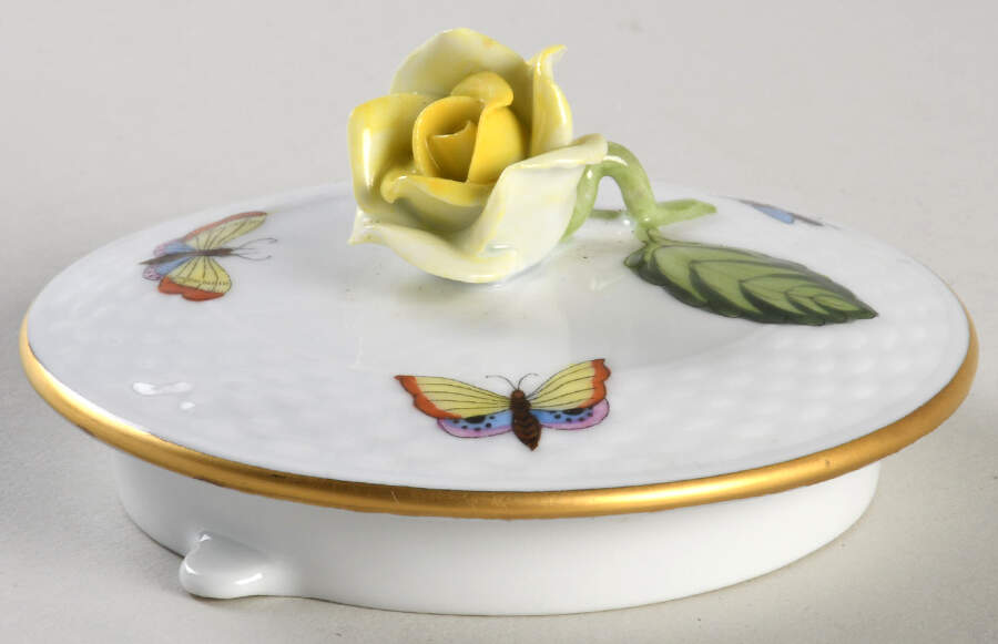 Rothschild Bird (RO) Lid for Teapot by Herend-1