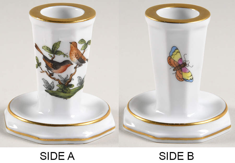Rothschild Bird (RO) 2" Candlestick by Herend-1