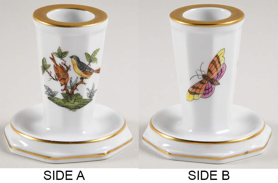 Rothschild Bird (RO) 2" Candlestick by Herend-1