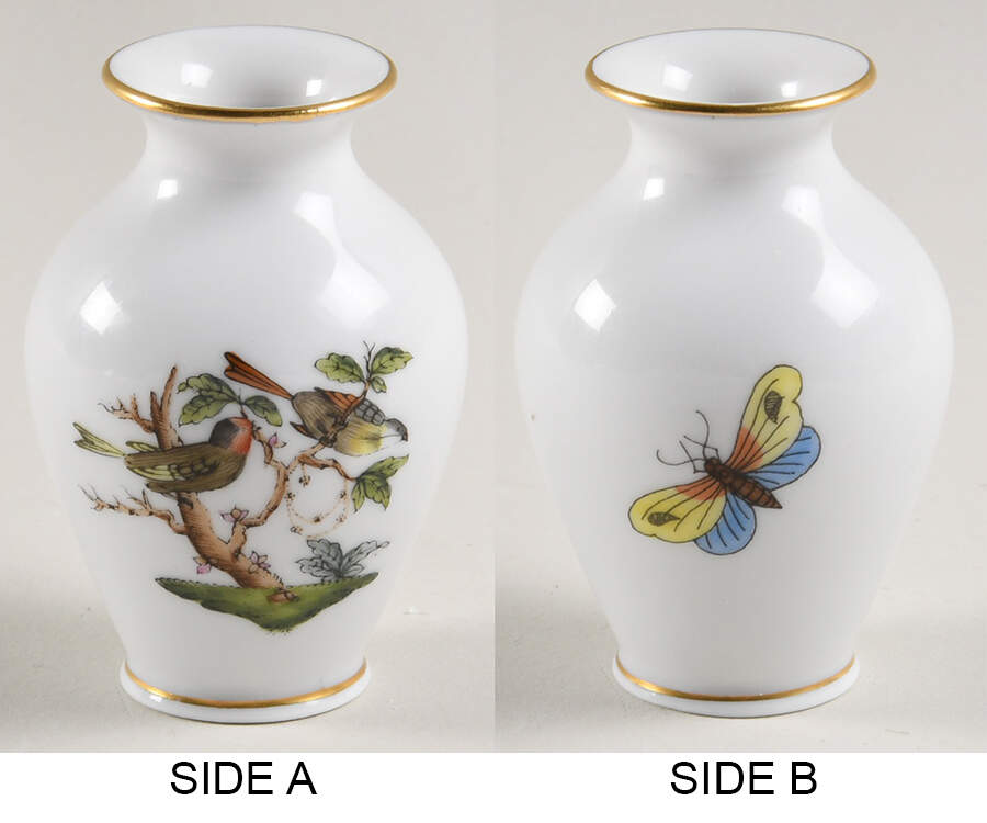 Rothschild Bird (RO) 2" Mini Bud Vase by Herend-1