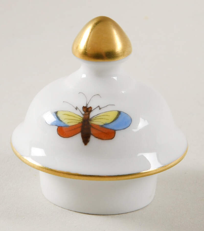 Rothschild Bird (RO) Lid for Small Covered Vase by Herend-1