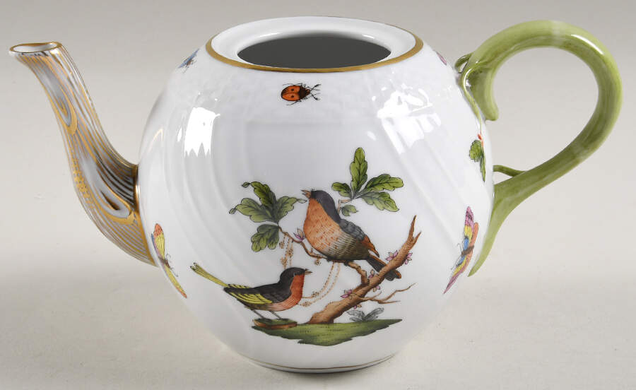 Rothschild Bird (RO) Mini Teapot No Lid by Herend-1