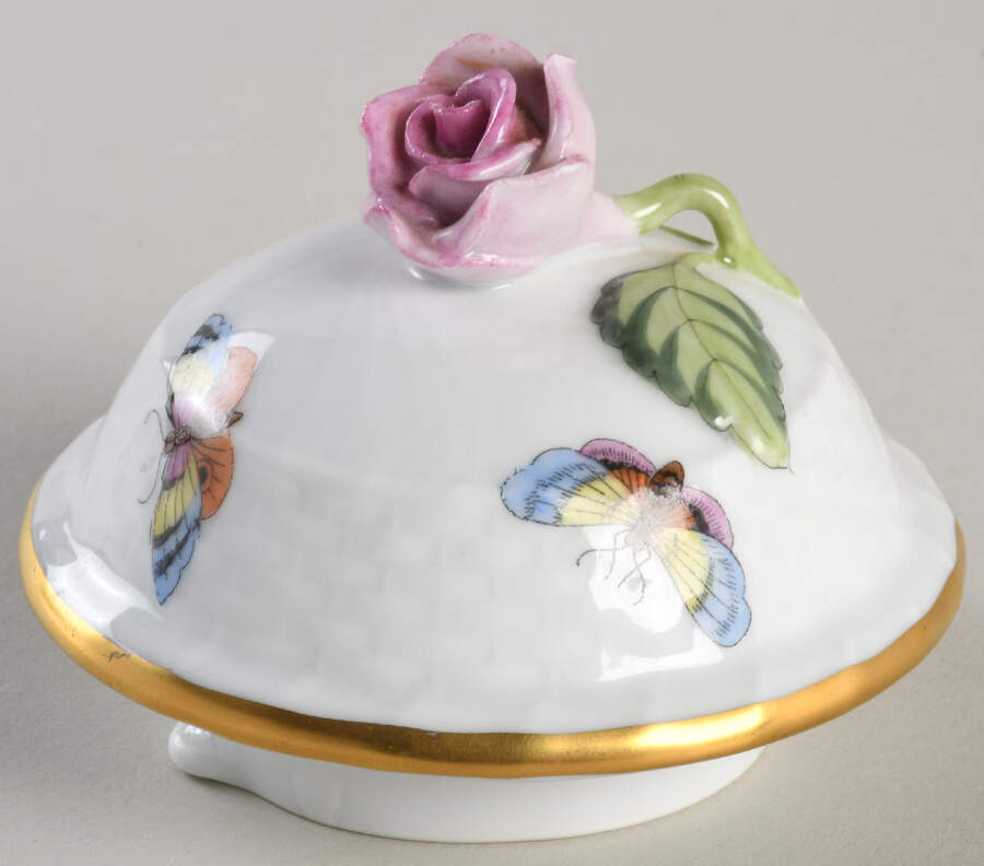 Rothschild Bird (RO) Lid for Coffee Pot by Herend-1