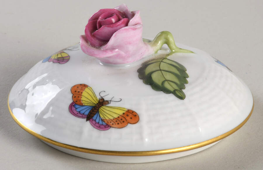 Rothschild Bird (RO) Lid for Sugar Bowl by Herend-1