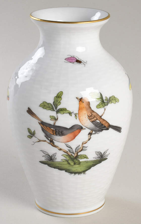 Rothschild Bird (RO) 5" Vase by Herend-1