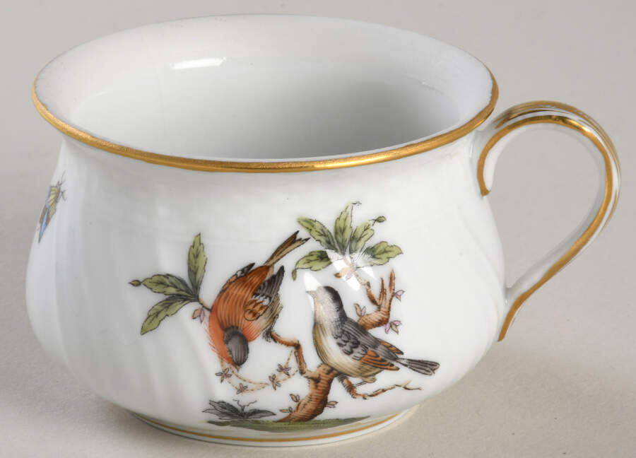 Rothschild Bird (RO) Pot de Creme (2 Pc)-No Lid by Herend-1
