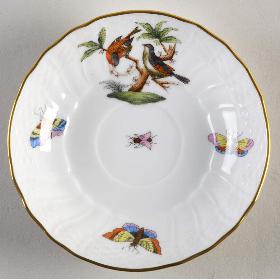 Rothschild Bird (RO) Saucer for Flat Demitasse Cup by Herend-1