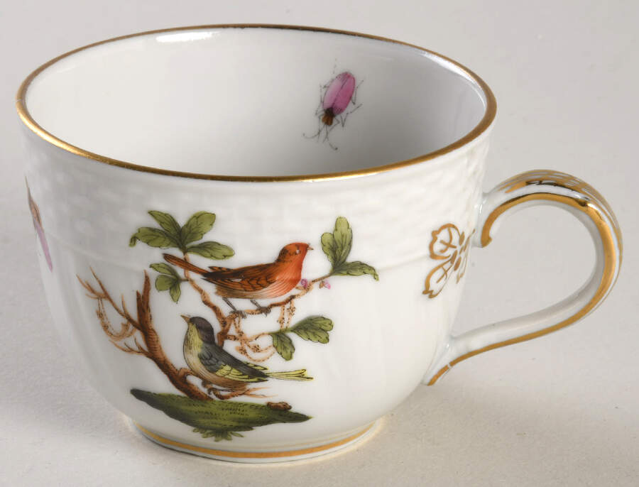 Rothschild Bird (RO) Flat Demitasse Cup by Herend-1