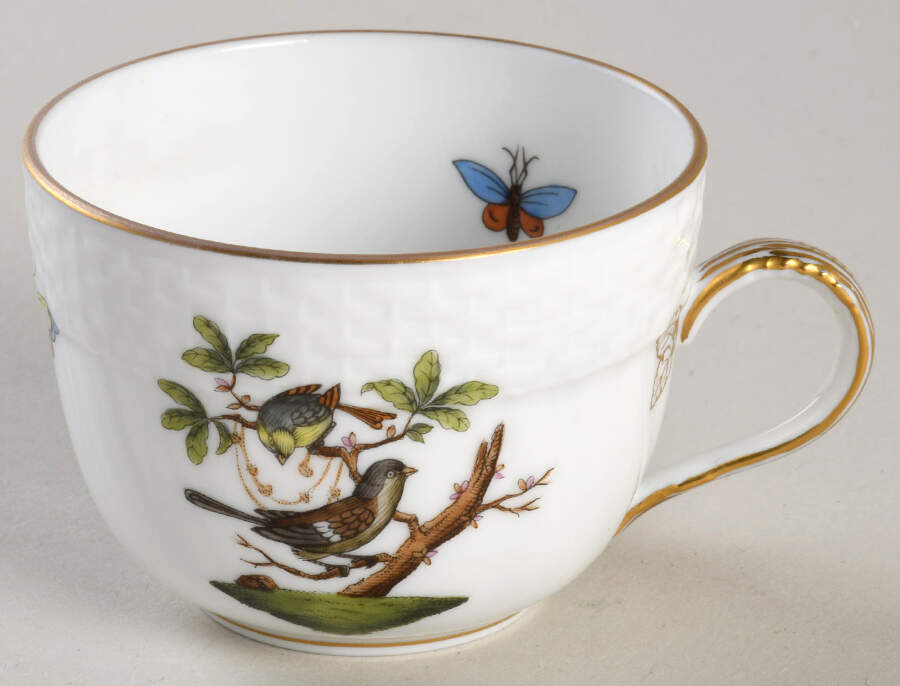Rothschild Bird (RO) Flat Demitasse Cup by Herend-1