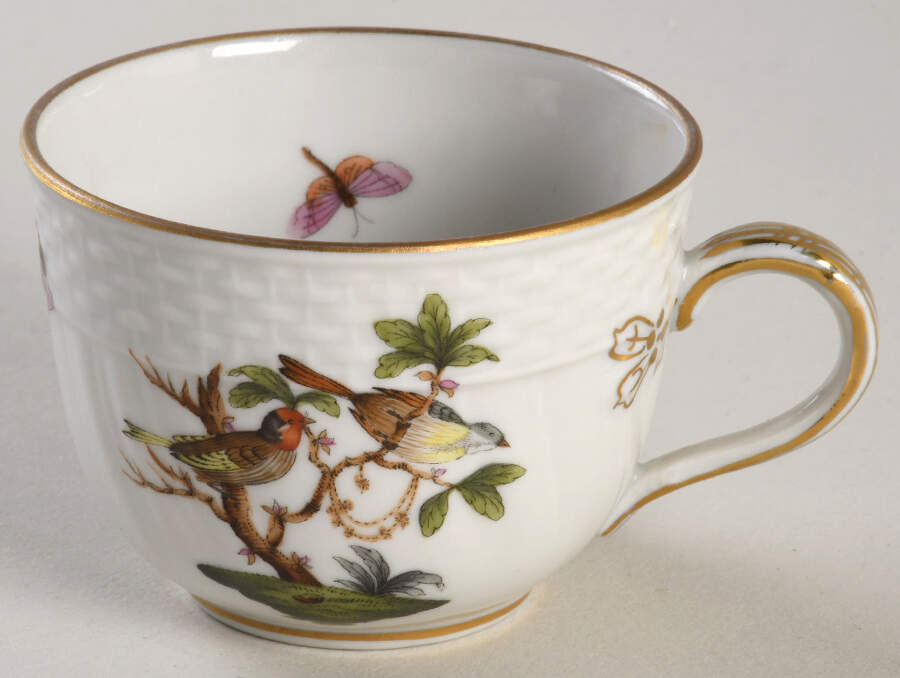 Rothschild Bird (RO) Flat Demitasse Cup by Herend-1