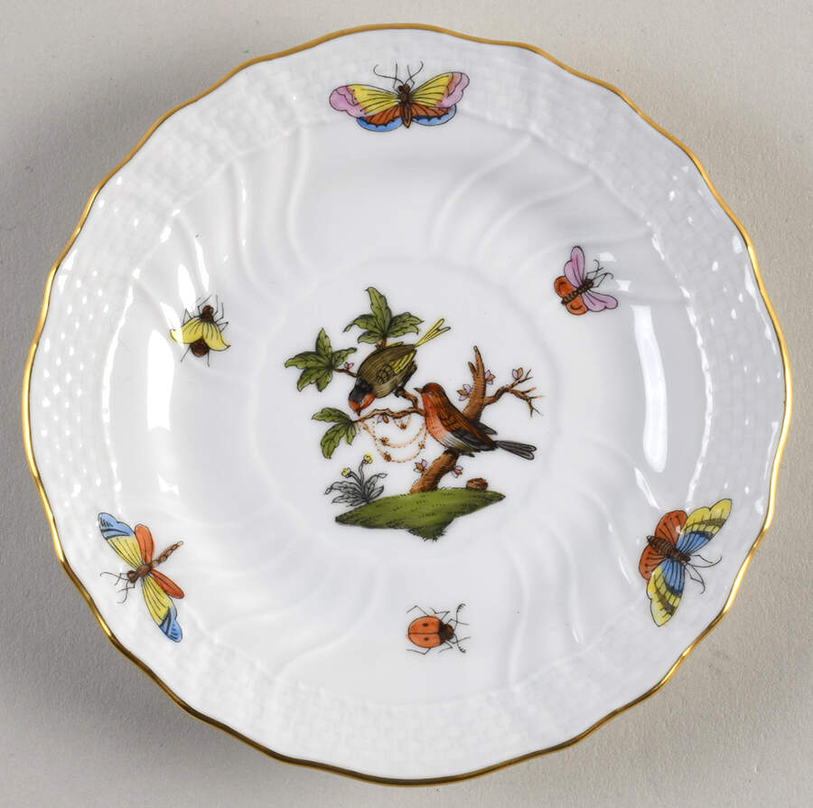 Rothschild Bird (RO) Small Bread & Butter Plate by Herend-1