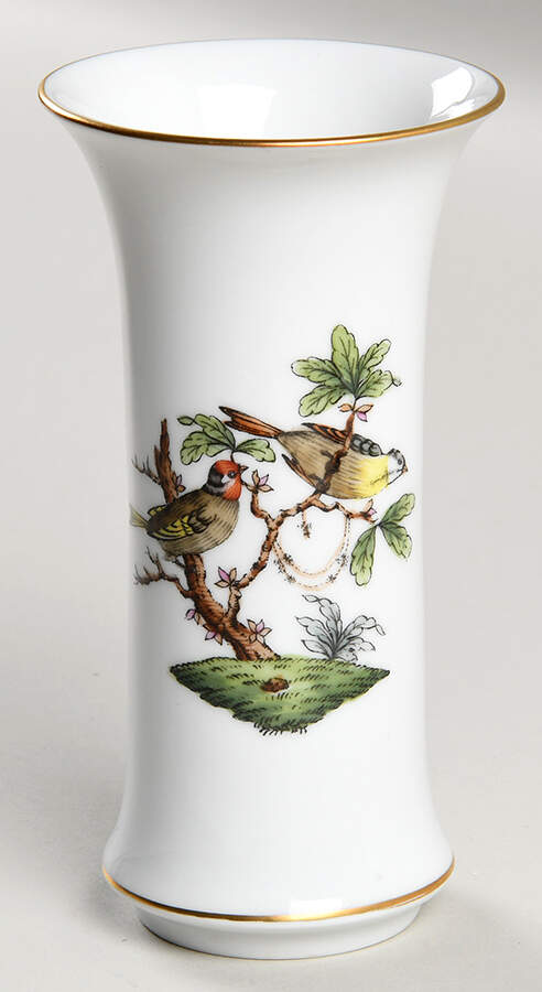 Rothschild Bird (RO) 4" Vase by Herend-1