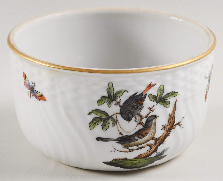 Rothschild Bird (RO) Sugar Bowl No Lid by Herend-1