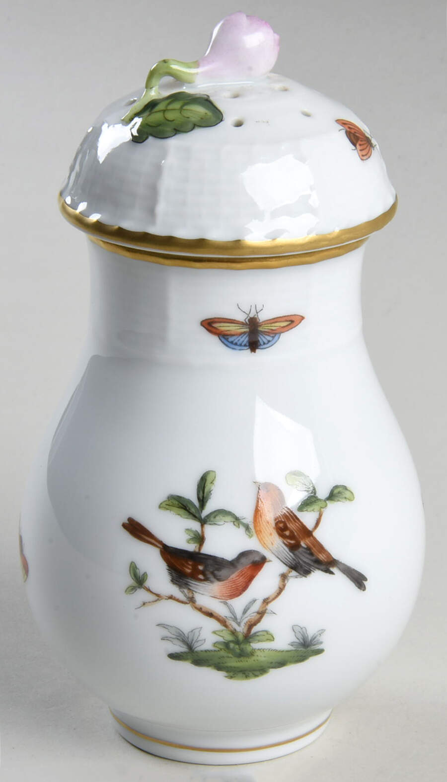 Rothschild Bird (RO) Sugar Shaker & Lid by Herend-1