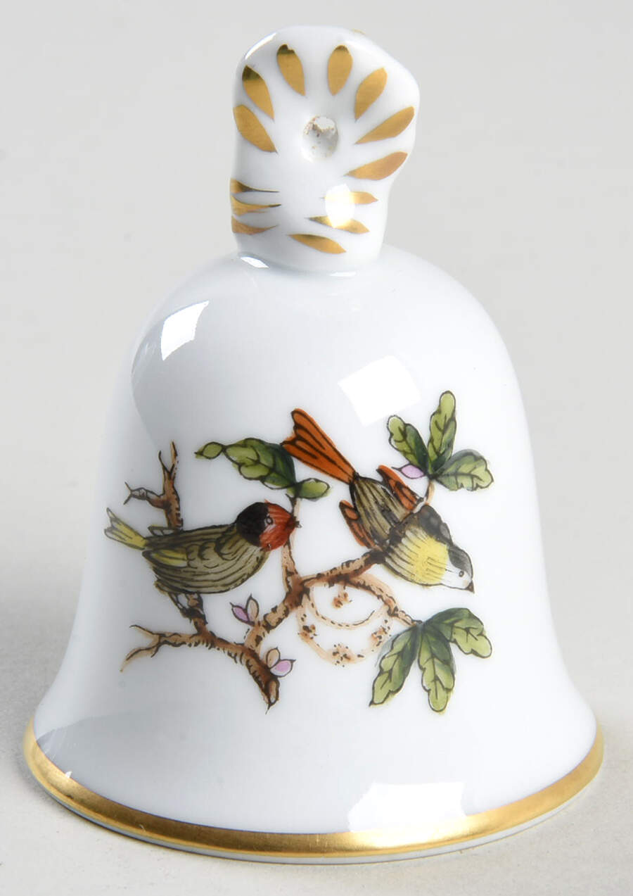 Rothschild Bird (RO) Bell Ornament by Herend-1
