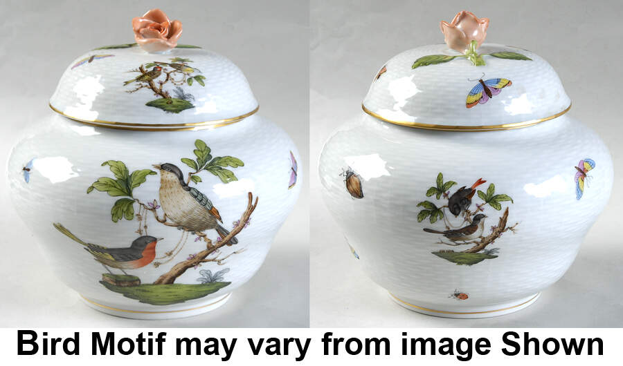 Rothschild Bird (RO) Medium Ginger Jar & Lid by Herend-1