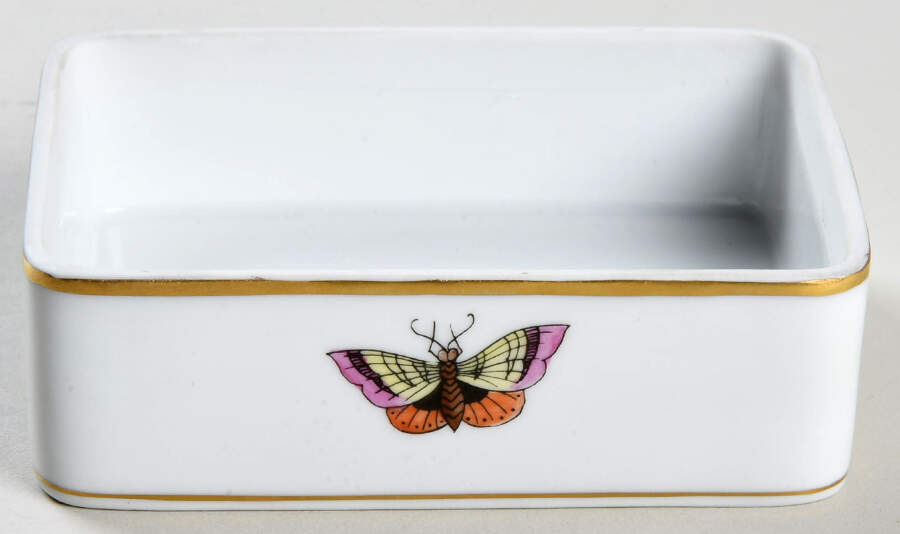Rothschild Bird (RO) Cigarette Box No Lid by Herend-1