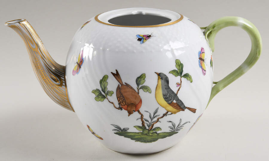 Rothschild Bird (RO) Teapot No Lid by Herend-1