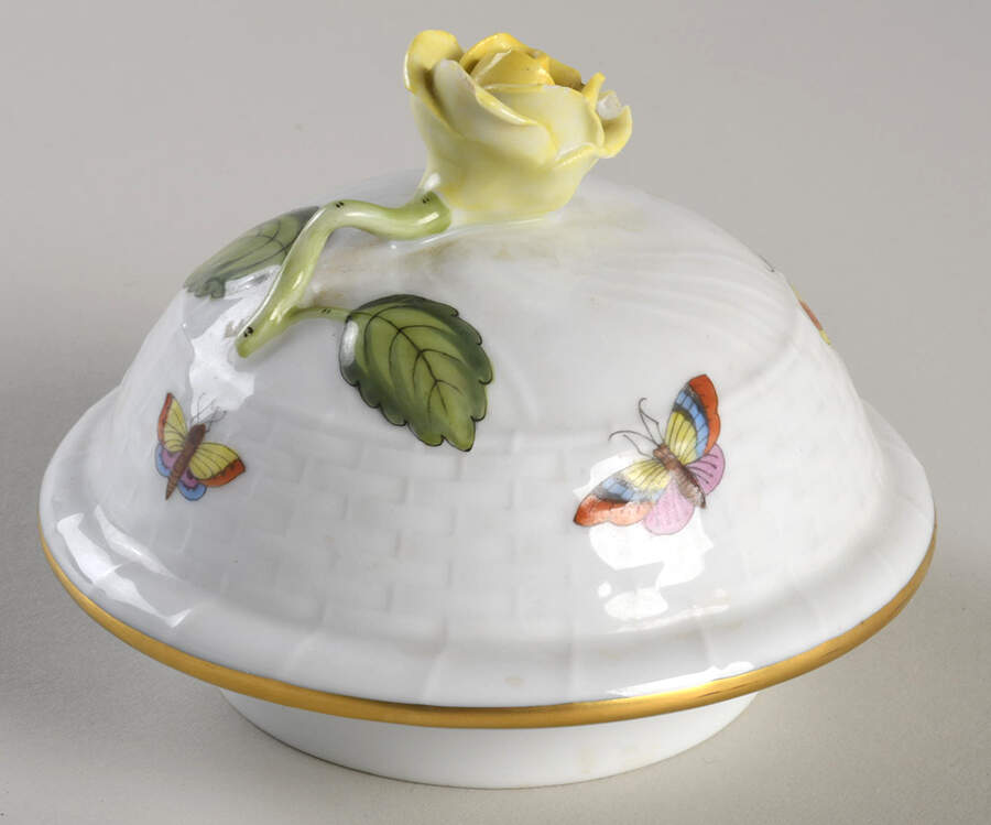 Rothschild Bird (RO) Lid for Coffee Pot by Herend-1