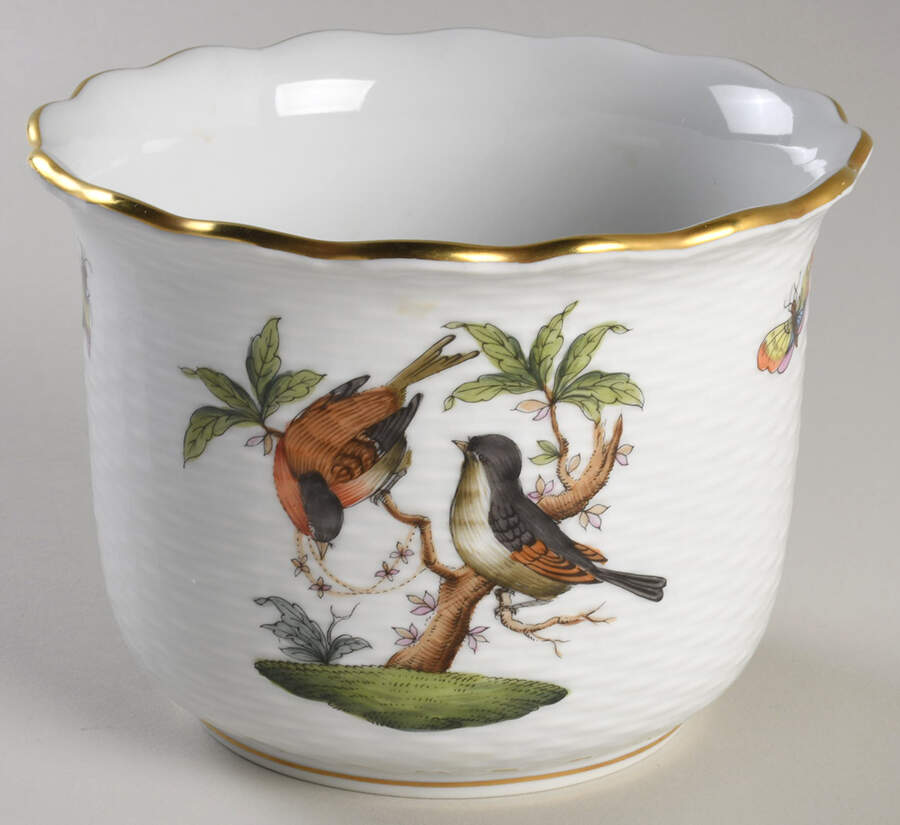 Rothschild Bird (RO) 3" Cachepot by Herend-1