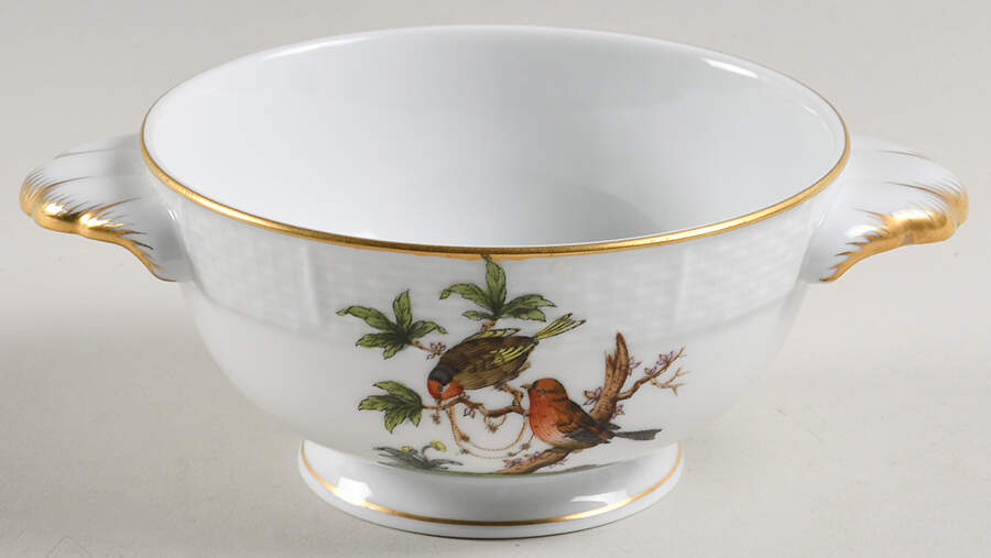 Rothschild Bird (RO) Cream Soup Bowl by Herend-1