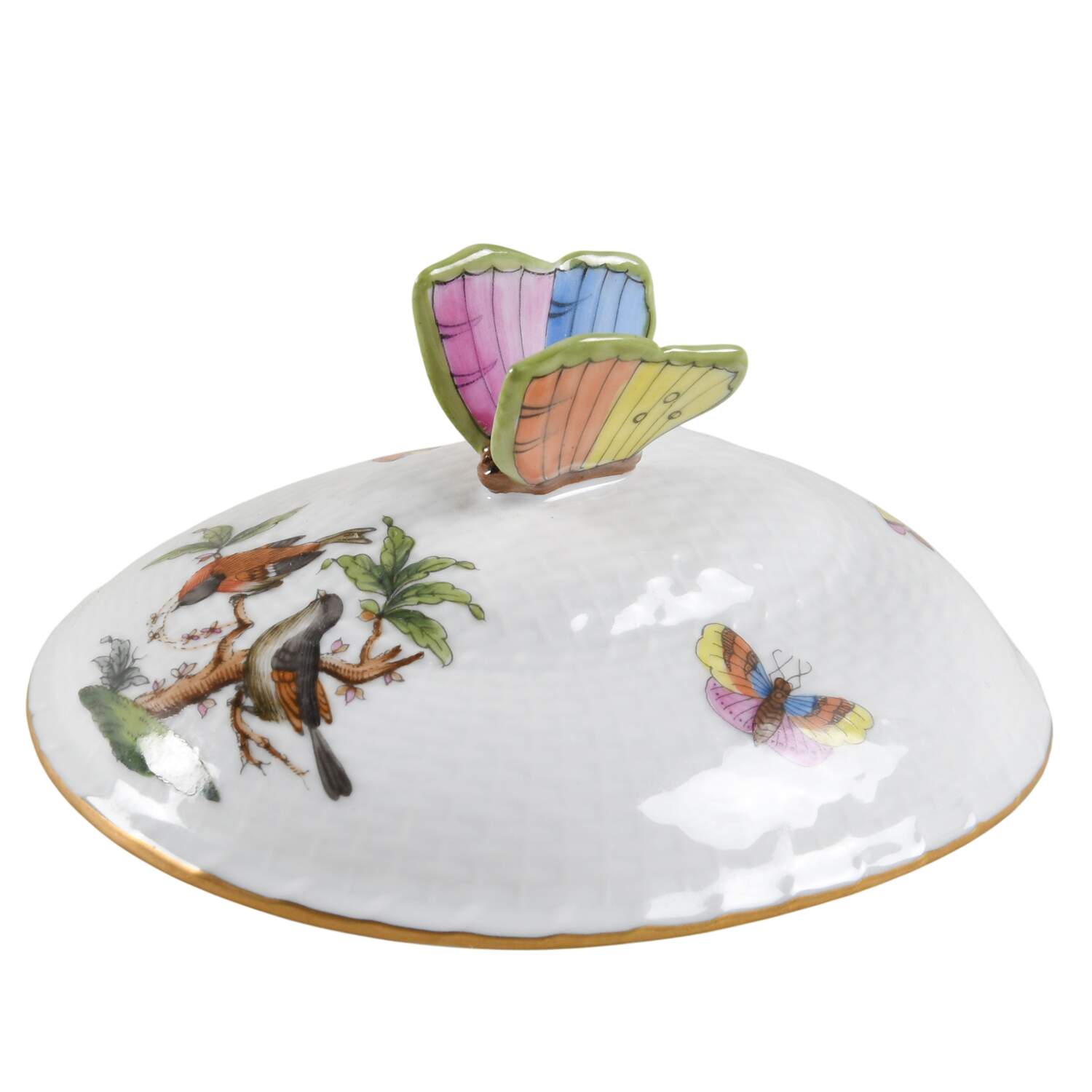 Rothschild Bird (RO) Lid for Small Candy Box by Herend-1