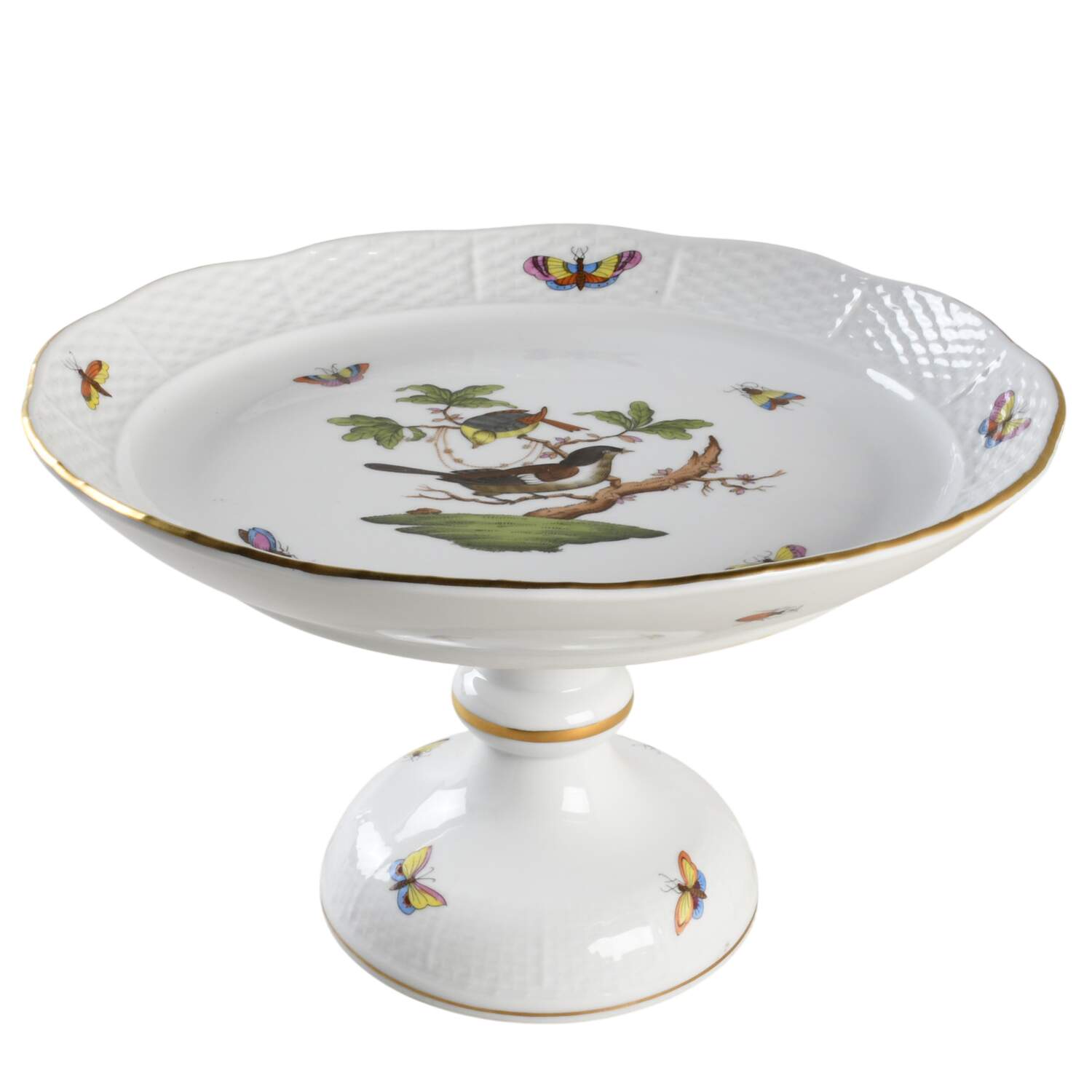 Rothschild Bird (RO) Round Compote (Height X Width) by Herend-1