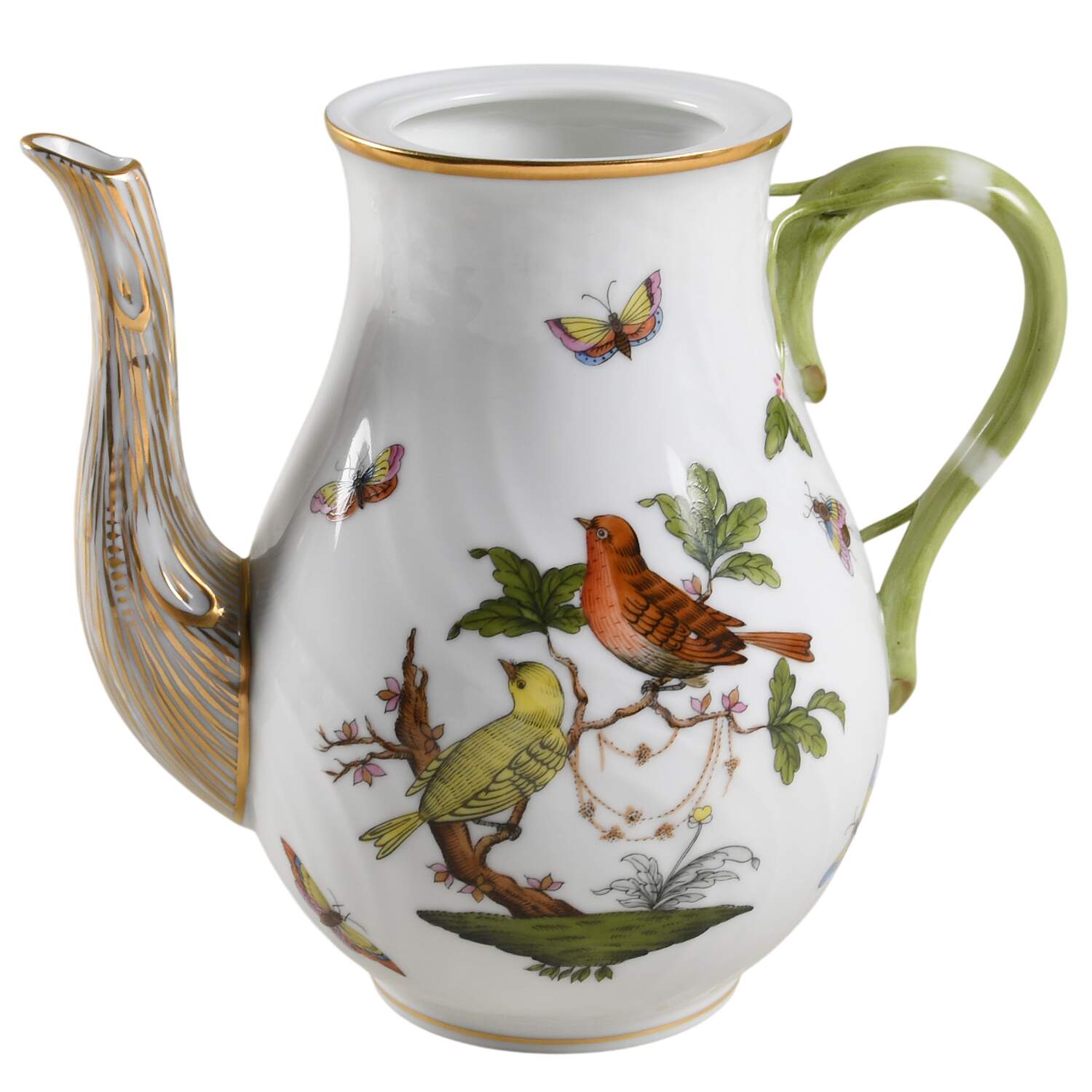 Rothschild Bird (RO) Coffee Pot No Lid by Herend-1
