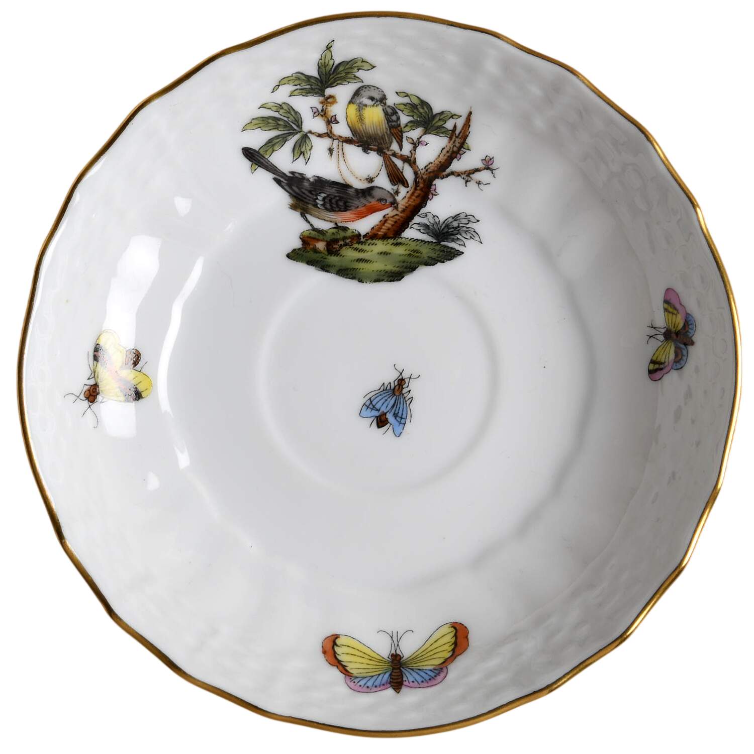 Rothschild Bird (RO) Saucer for Flat Cup by Herend-1