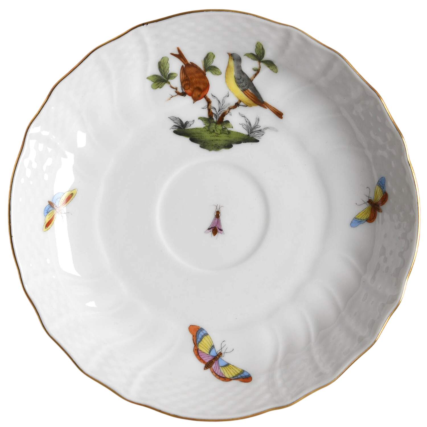 Rothschild Bird (RO) Saucer for Flat Cup by Herend-1
