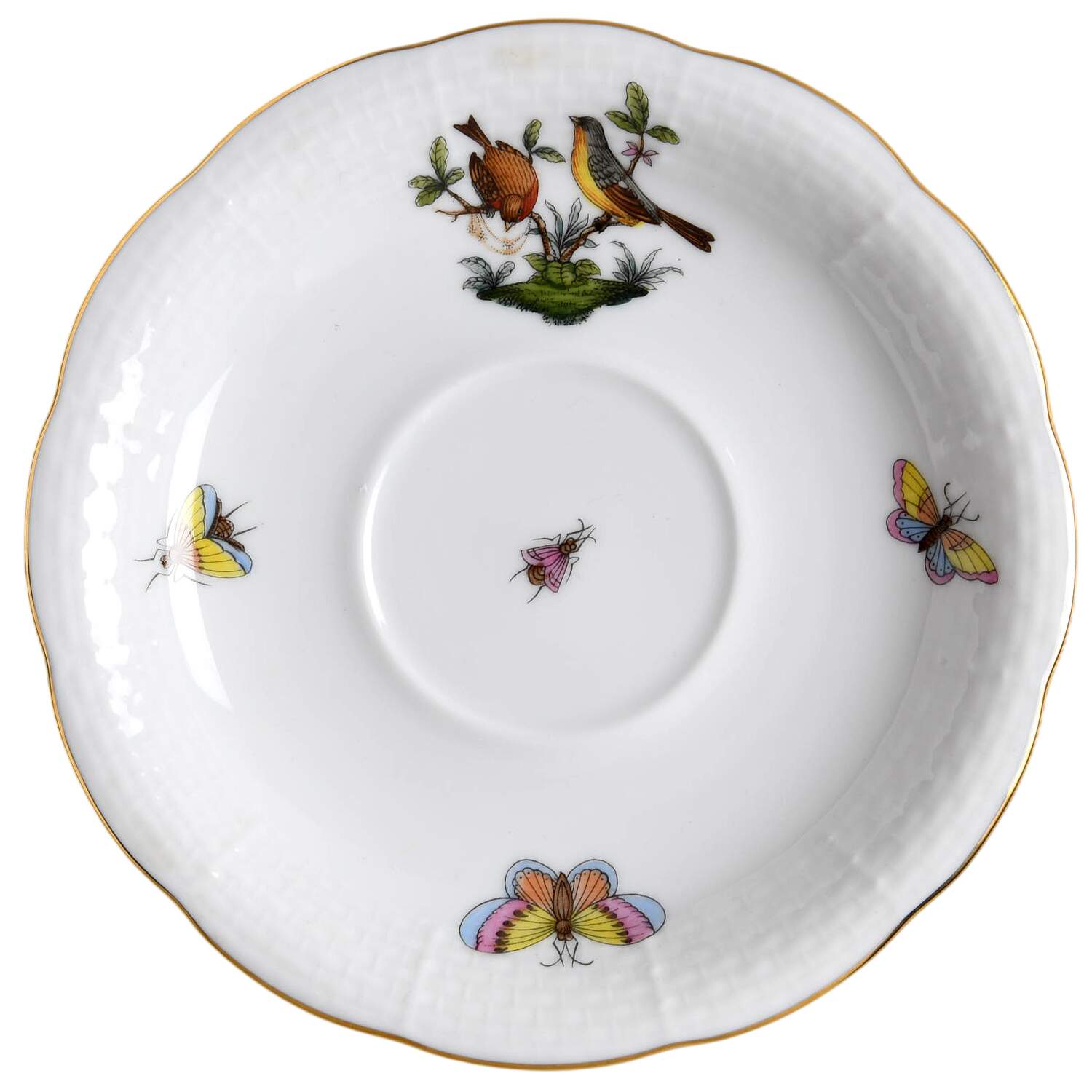 Rothschild Bird (RO) Saucer for Footed Cup by Herend-1