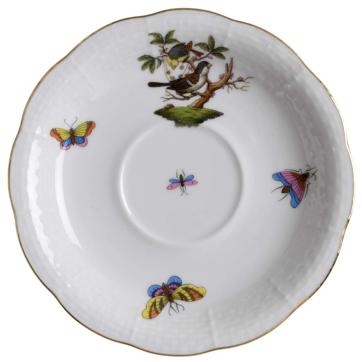 Rothschild Bird (RO) Saucer for Footed Cup by Herend-1