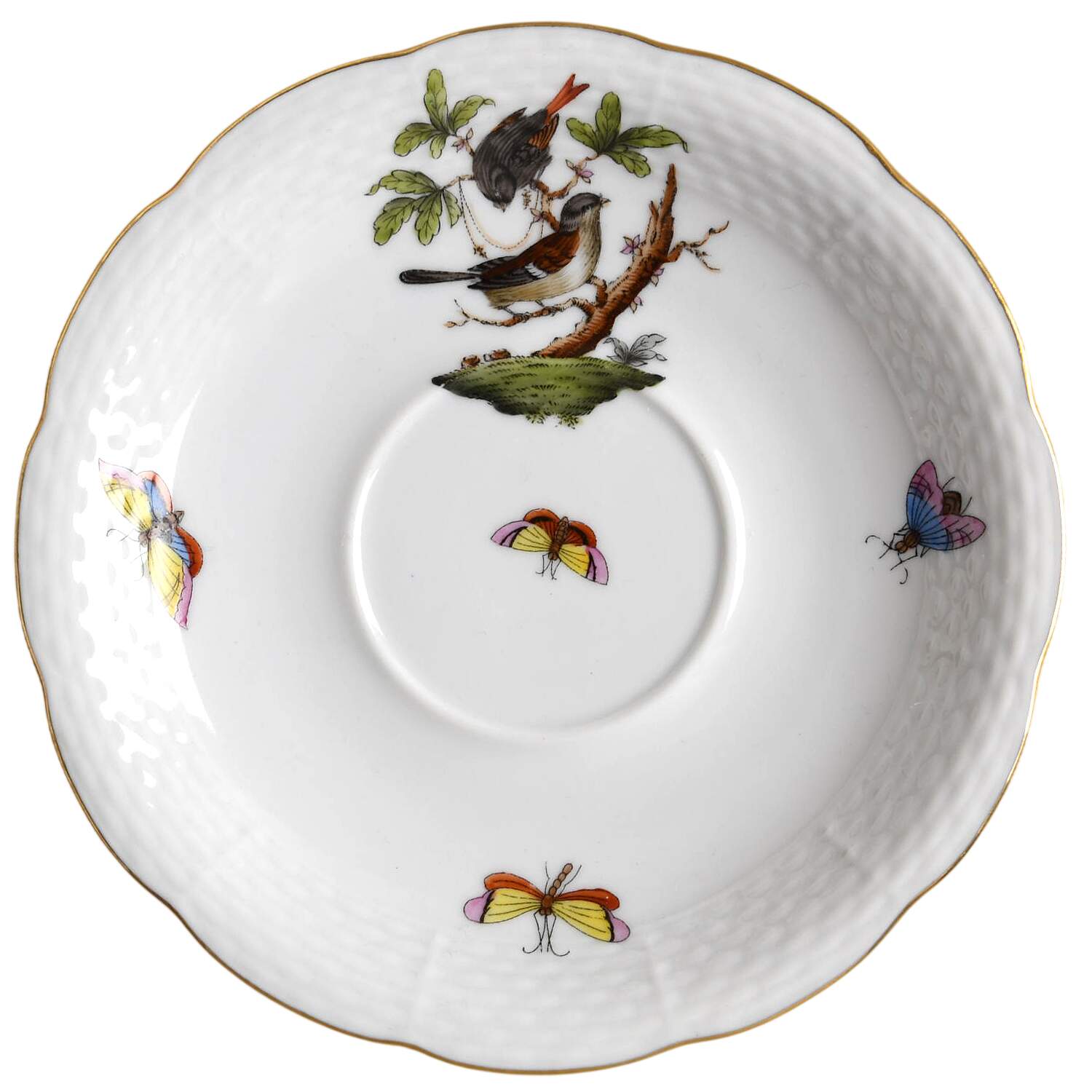 Rothschild Bird (RO) Saucer for Footed Cup by Herend-1