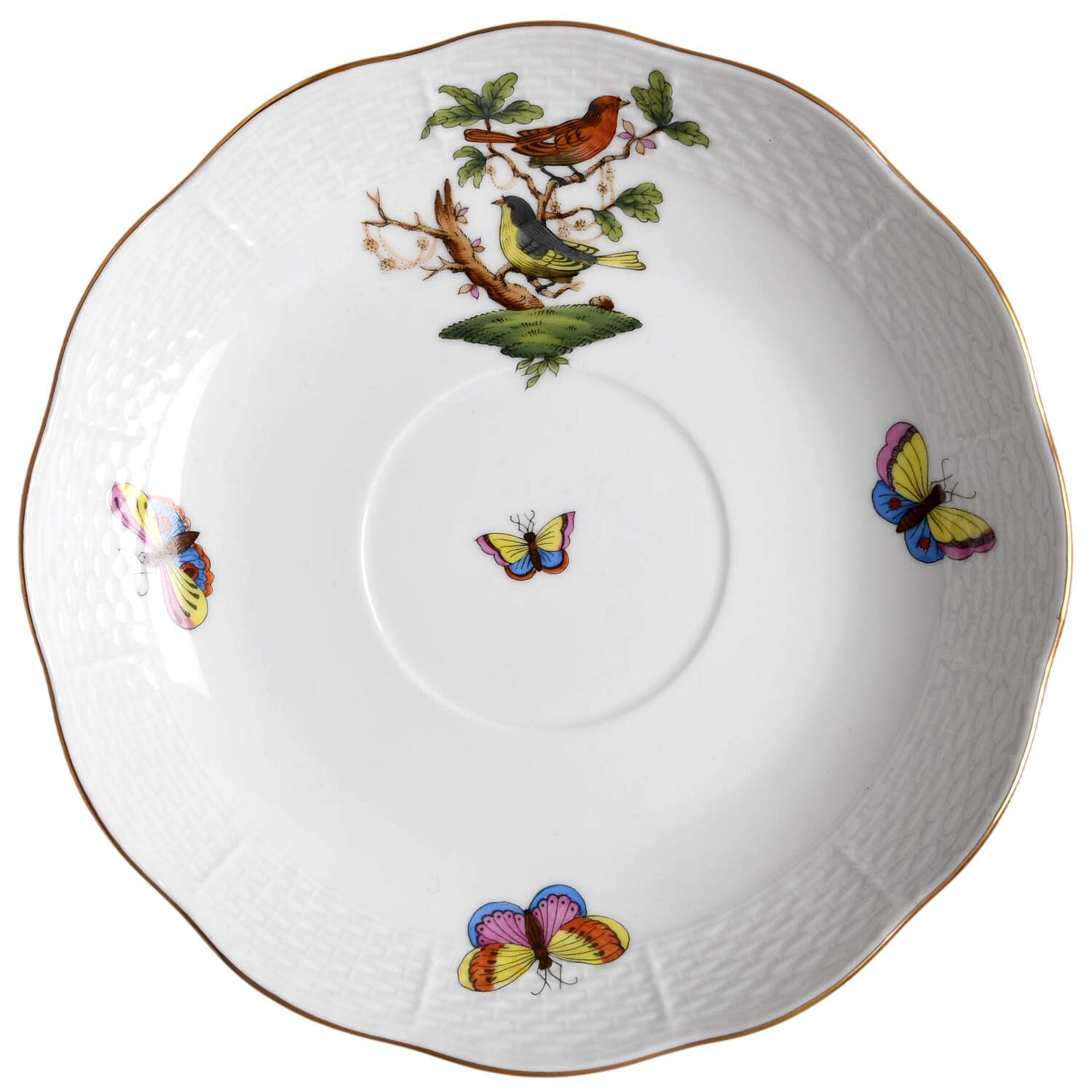 Rothschild Bird (RO) Saucer for Breakfast Cup by Herend-1