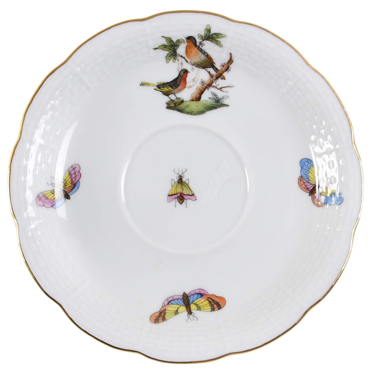 Rothschild Bird (RO) Saucer for Footed Cup by Herend-1