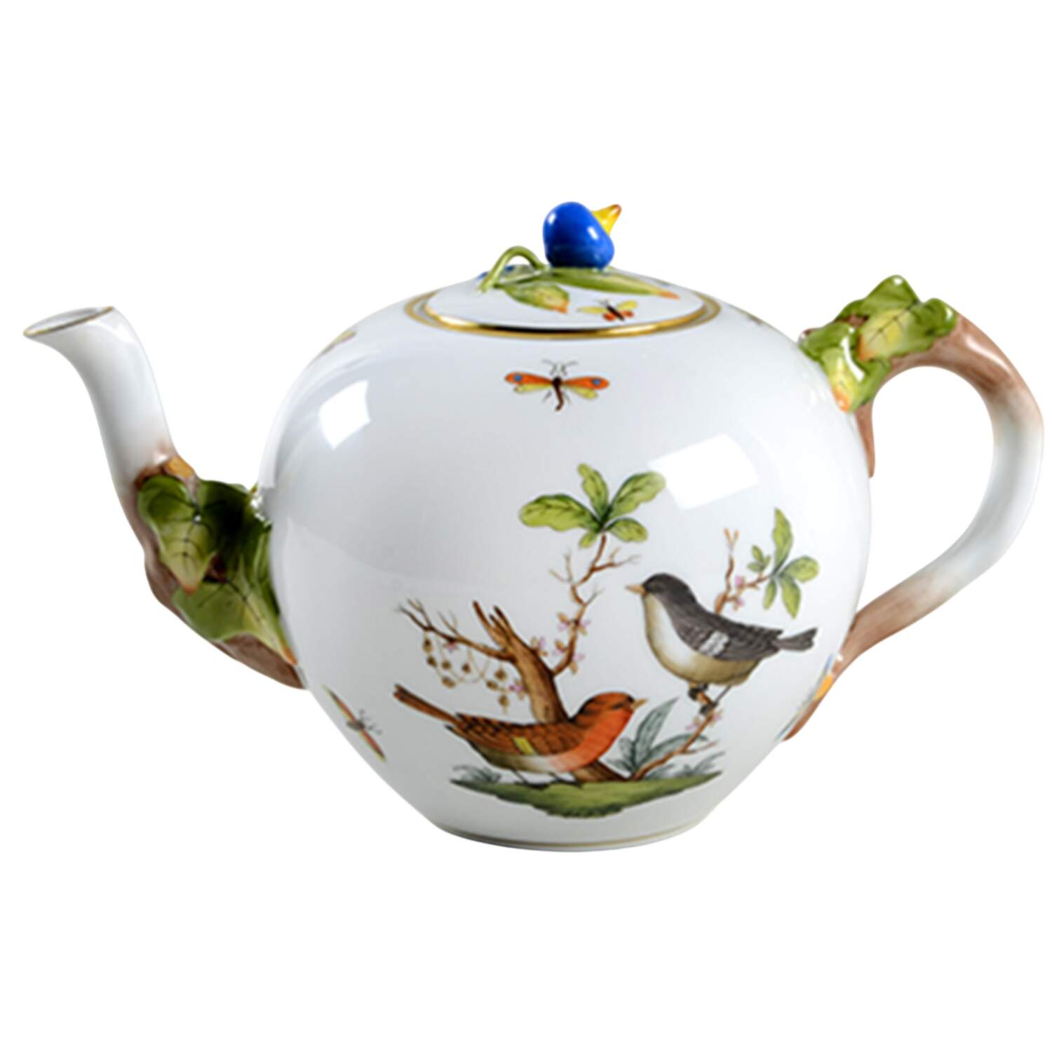 Rothschild Bird (RO) Teapot & Lid by Herend-1
