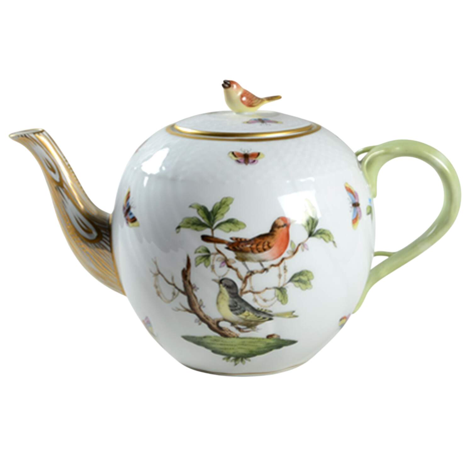Rothschild Bird (RO) Teapot & Lid by Herend-1