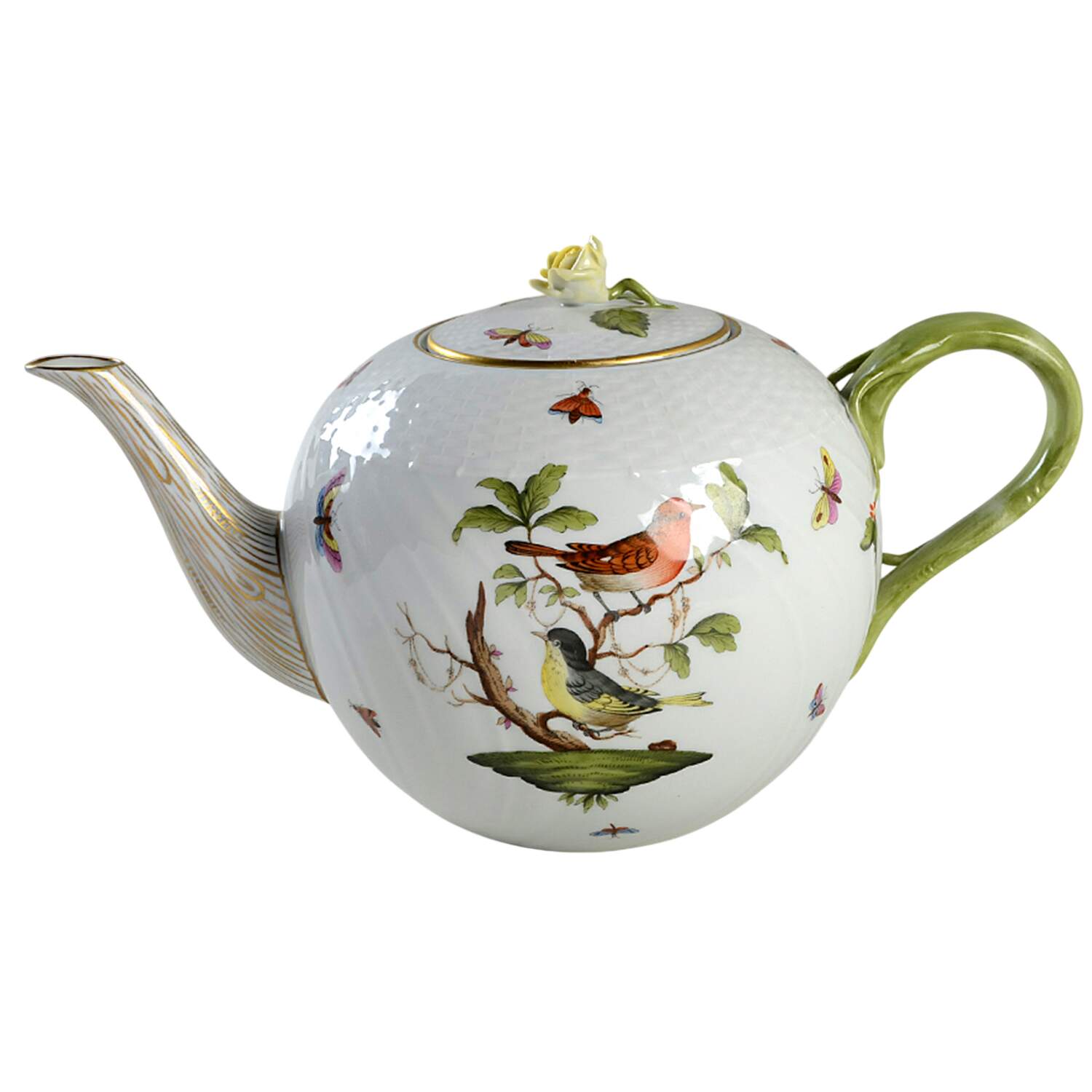 Rothschild Bird (RO) Teapot & Lid by Herend-1