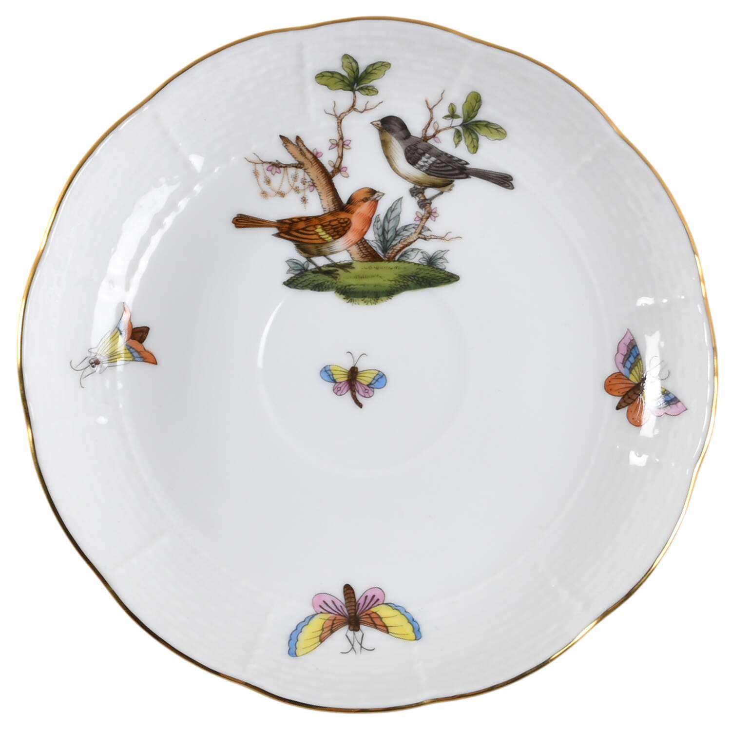 Rothschild Bird (RO) Saucer for Footed Cup by Herend-1