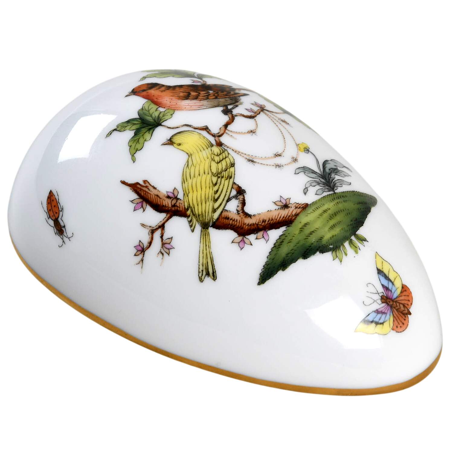Rothschild Bird (RO) Lid for 4" Egg Box by Herend-1