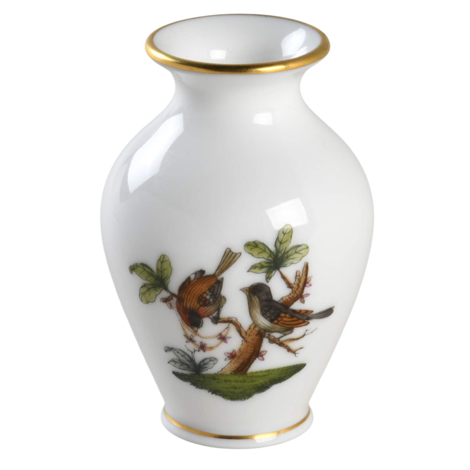 Rothschild Bird (RO) 2" Vase by Herend-1