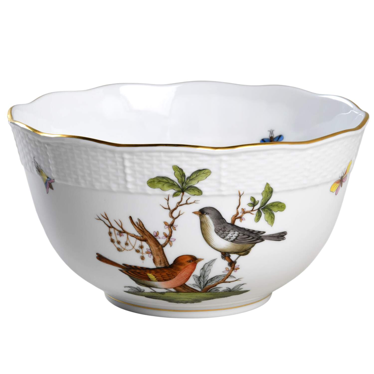Rothschild Bird (RO) 7" Round Vegetable Bowl by Herend-1