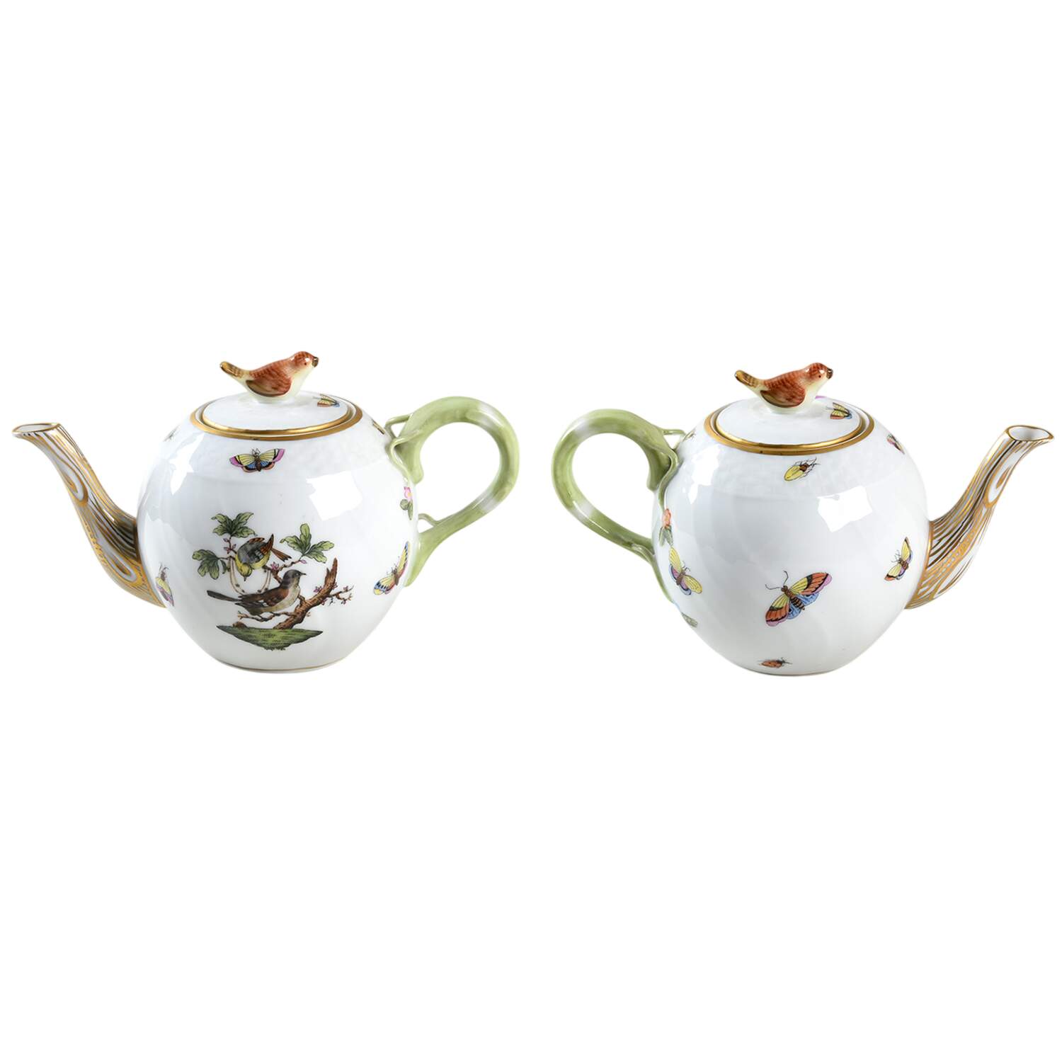 Rothschild Bird (RO) Individual Teapot & Lid by Herend-1