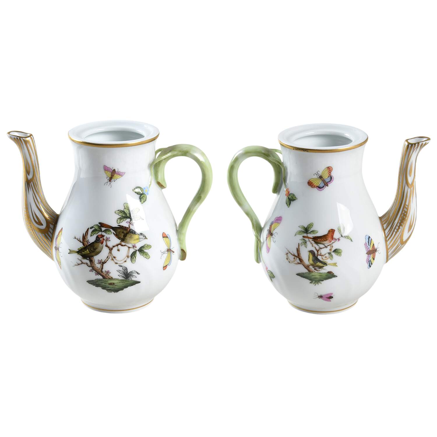 Rothschild Bird (RO) Individual Coffee Pot No Lid by Herend-1