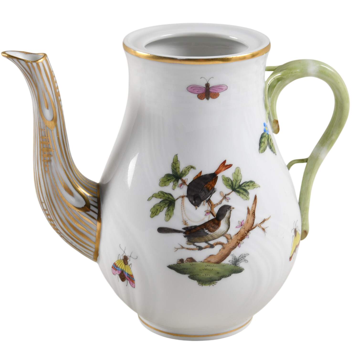 Rothschild Bird (RO) Mini Coffee Pot No Lid by Herend-1