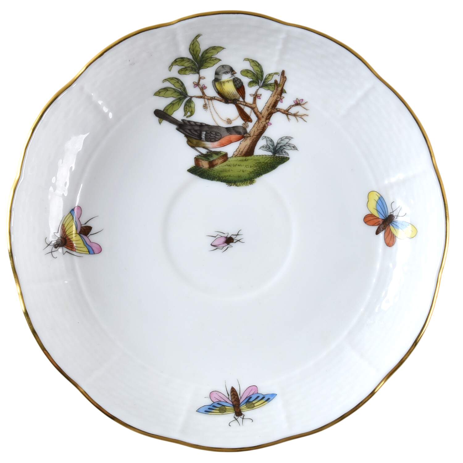 Rothschild Bird (RO) Saucer for Footed Cup by Herend-1