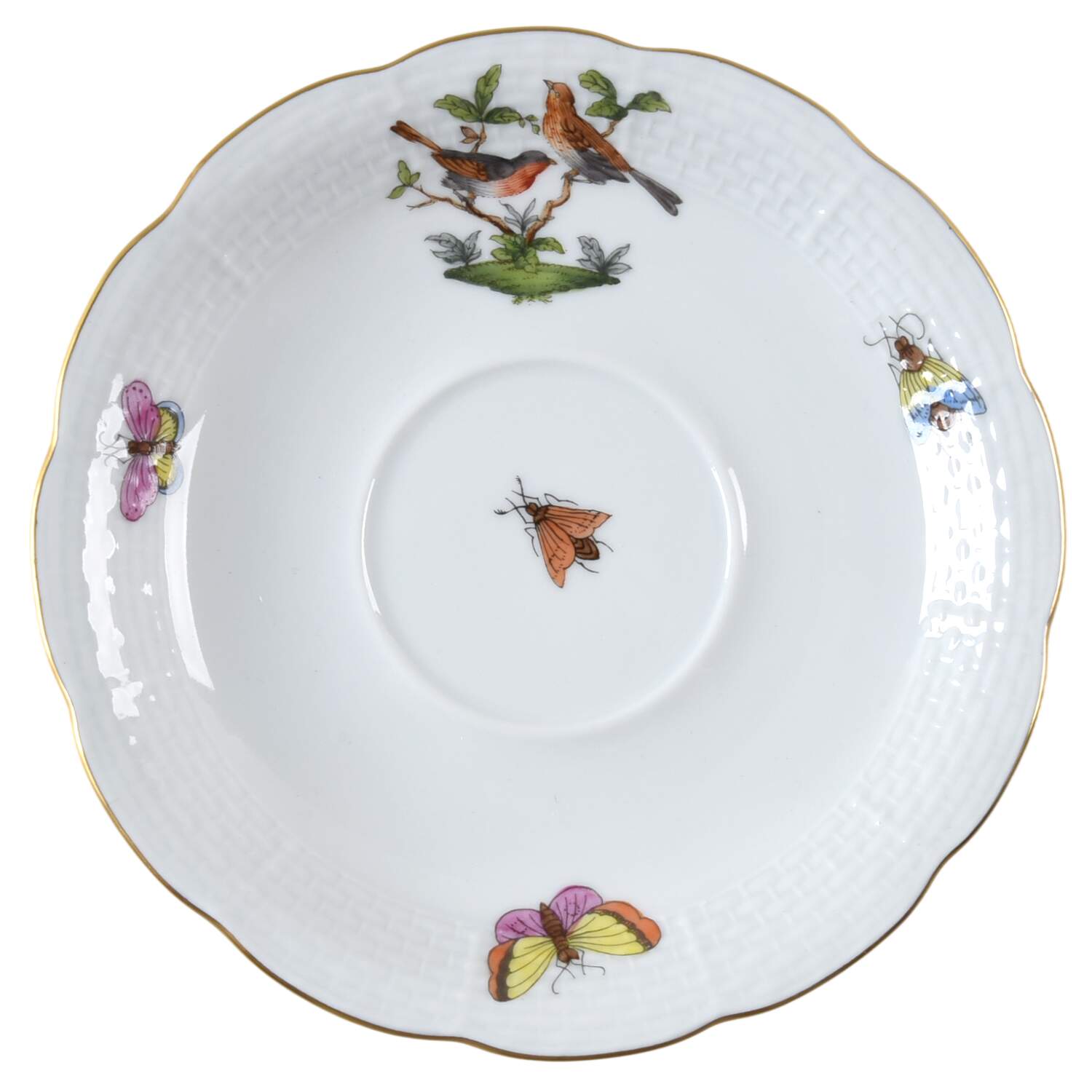 Rothschild Bird (RO) Saucer for Footed Cup by Herend-1